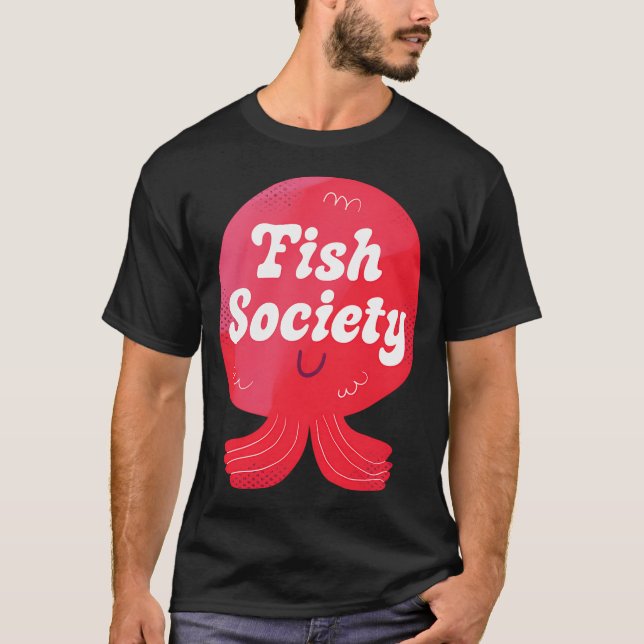 Fish Society Badge T-Shirt (Front)