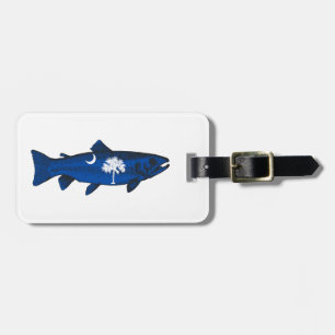 Fish South Carolina Trout Luggage Tag