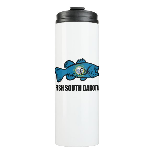 Fish South Dakota Thermal Tumbler (Front)