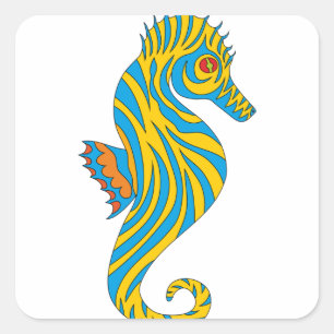 Fish Square Sticker