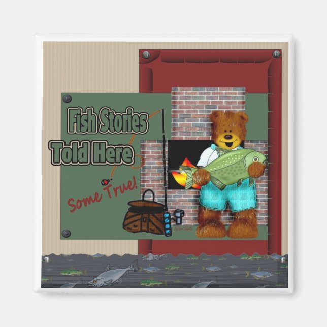 Fish Stories Magnet (Front)