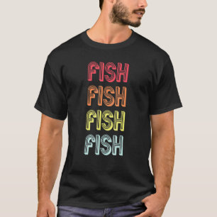 Fish Surname Retro Vintage 80s Birthday Reunion T-Shirt