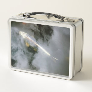 Fish Swimming Metal Lunch Box