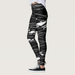 Fish Swimming Underwater Black Leggings<br><div class="desc">Fish swimming underwater in the ocean with wavy lines reflecting off the surface of the water over a black background. ✣ Try our other stores on Zazzle: /KidsLife ☆ Children's Story Books and Fairy Tale Illustrations /Mythological_Animals ♛ Mythological Animals and Monsters /Curiosities_Shop ⚓ Mediaeval and Victorian Curiosities /HoneyJarLabels ⬡ Honey...</div>