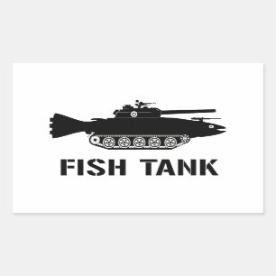 Fish Tank Rectangular Sticker