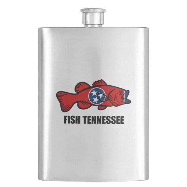 Fish Tennessee Hip Flask (Front)