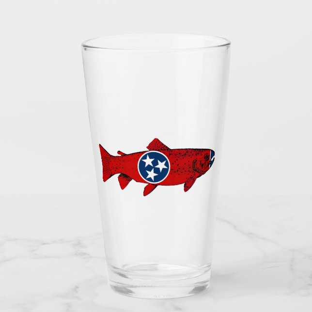 Fish Tennessee Trout Glass (Front)