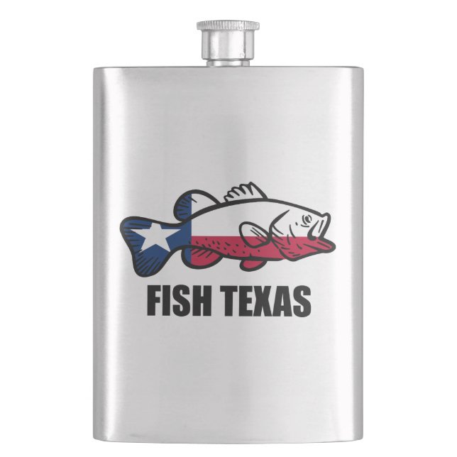 Fish Texas Hip Flask (Front)
