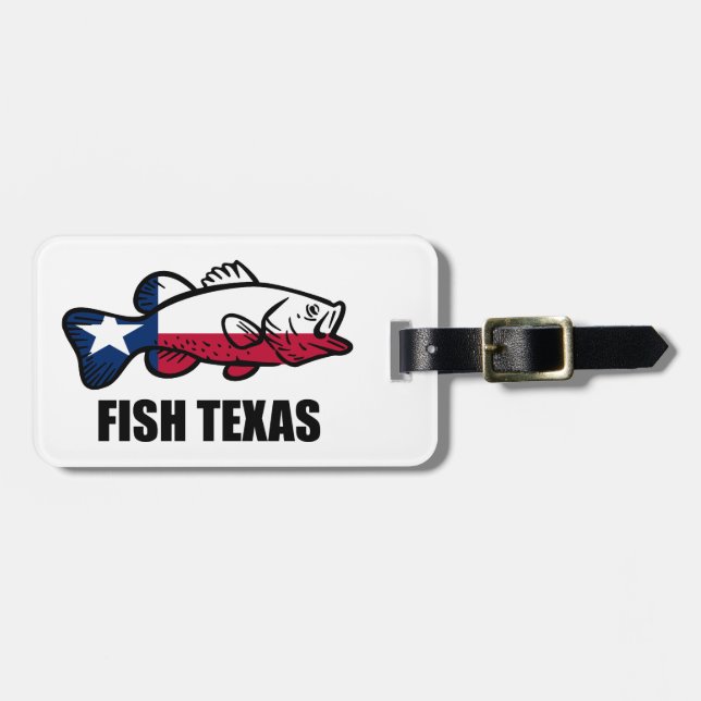 Fish Texas Luggage Tag (Front Horizontal)