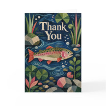 Fish Thank You Card | Trout Thank You Card