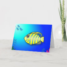 Fish Themed Birthday Card