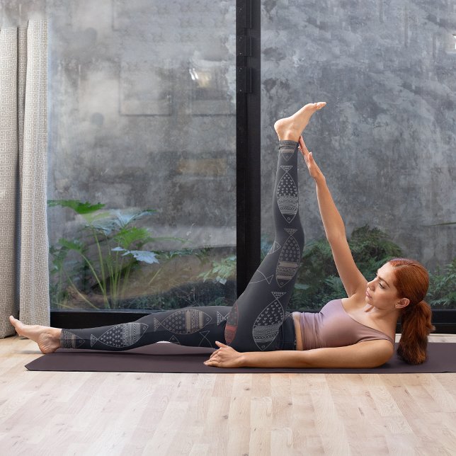 Fish Tribal Capri Leggings (Creator Uploaded)