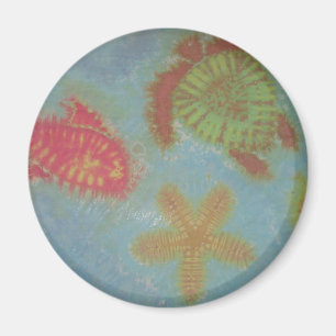 Fish Turtle Starfish Tie Dye Magnet