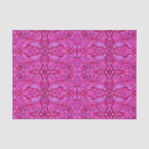 Fish Underwater Bohemian Arabesque Pattern Magenta Tissue Paper
