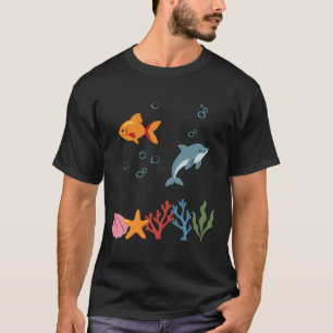 Fish Underwater Kids Dolphin T-Shirt