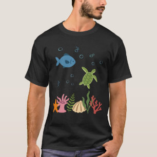 Fish Underwater Kids Sea Turtle T-Shirt