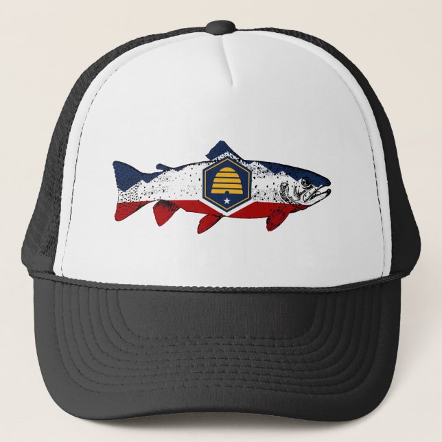 Fish Utah Trout Trucker Hat (Front)