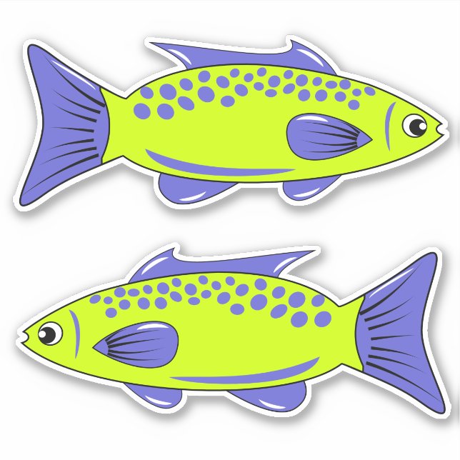 Fish Vinyl Sticker (Front)