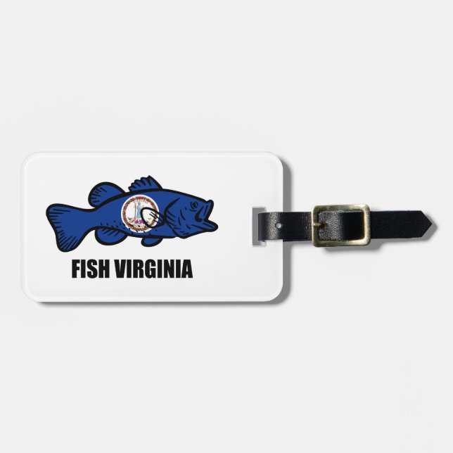 Fish Virginia Luggage Tag (Front Horizontal)
