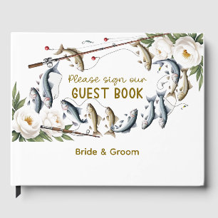 Fish Wedding themed for fishing lovers Guest Book