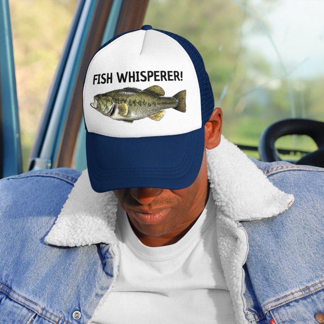 Fish Whisperer Funny Fishing Fisherman Angler Trucker Hat (Creator Uploaded)