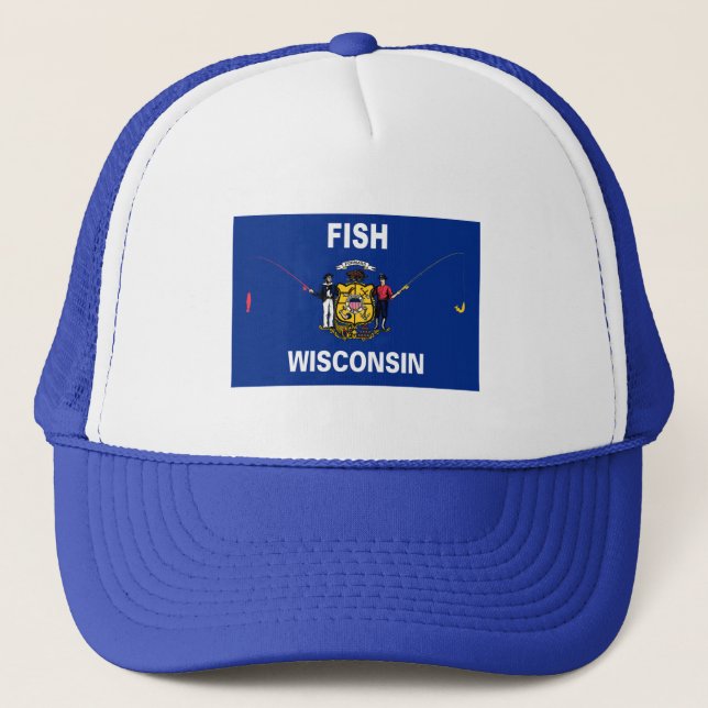 Fish Wisconsin Trucker Hat (Front)