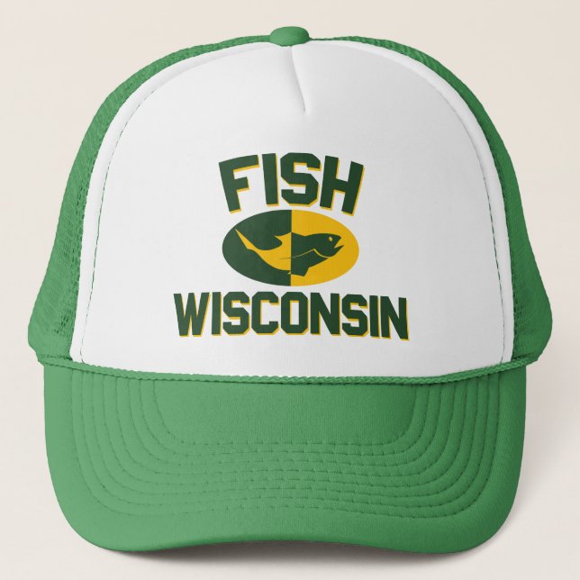 Fish Wisconsin Trucker Hat (Front)