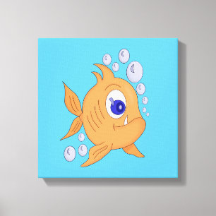 Fish with a sharp tooth Case-Mate iPhone case Canvas Print