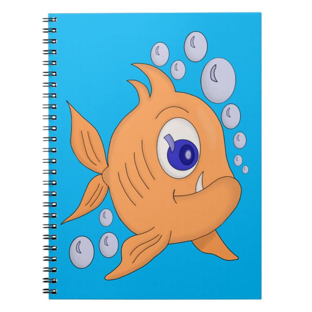 Fish with a sharp tooth notebook (Front)
