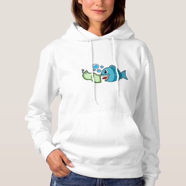 Fish with Bank note Hoodie (Front)