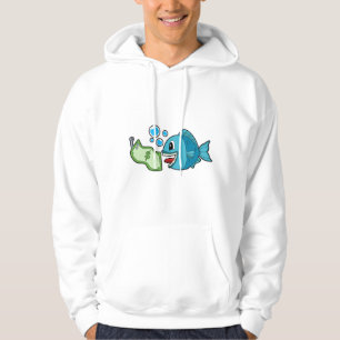 Fish with Bank note Hoodie