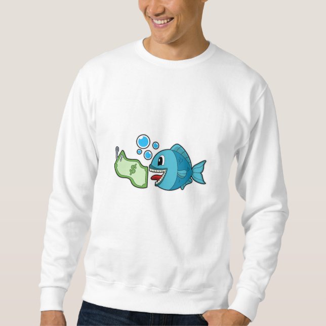 Fish with Bank note Sweatshirt (Front)