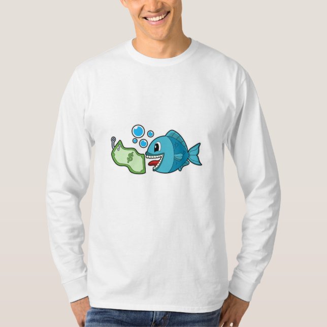 Fish with Bank note T-Shirt (Front)