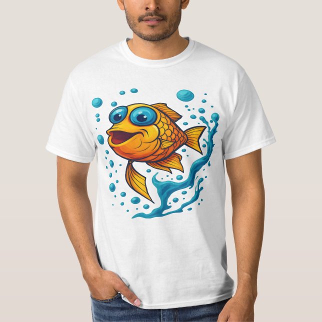 fish with big eyes T-Shirt (Front)