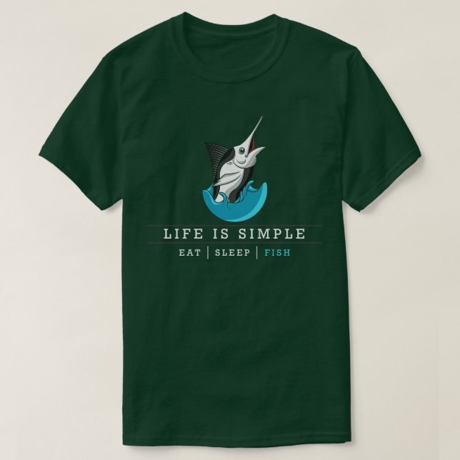 Fish with long Tip T-Shirt (Design Front)