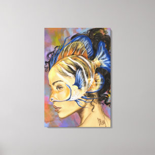 Fish Woman Canvas Print