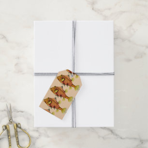 fish wrap gift tag