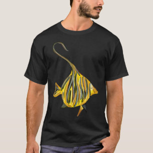 Fish yellow ocean sea a watercolor illustration T-Shirt