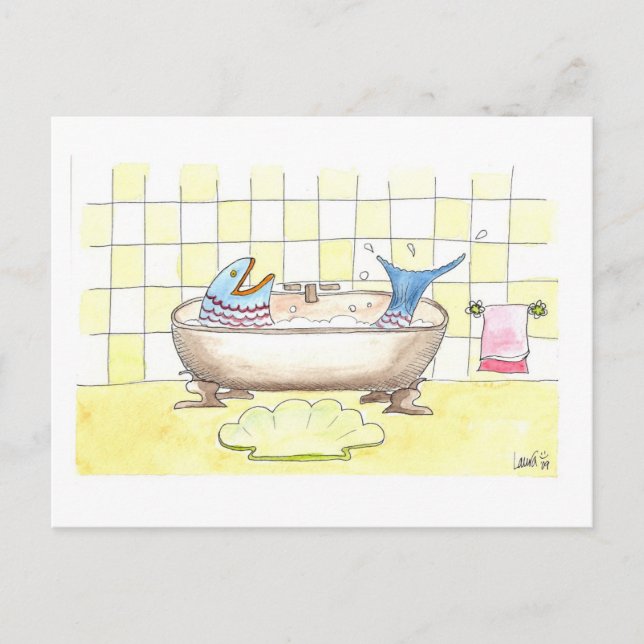 FishBath Postcard (Front)