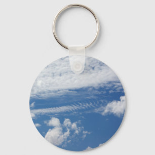 Fishbone Cloud Key Ring