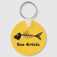 Fishbone Eco Crisis Keychain