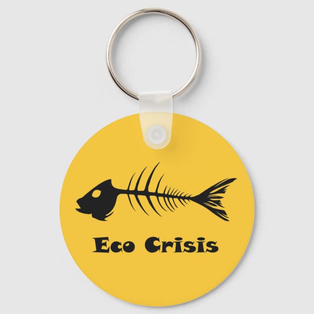 Fishbone Eco Crisis Keychain (Front)