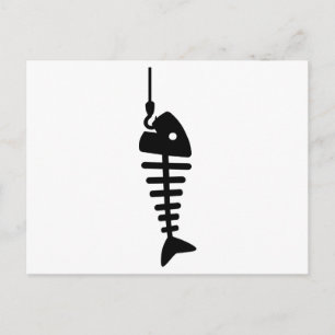 Fishbone hook postcard