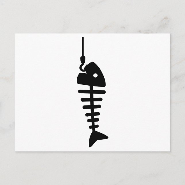 Fishbone hook postcard (Front)