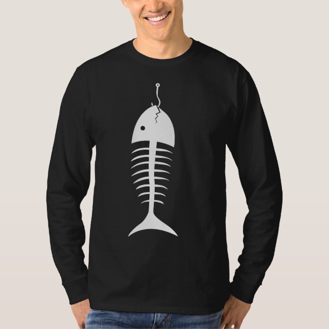 Fishbone On The Hook T-Shirt (Front)