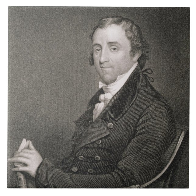 Fisher Ames, engraved by John Francis Eugene Prud' Tile (Front)