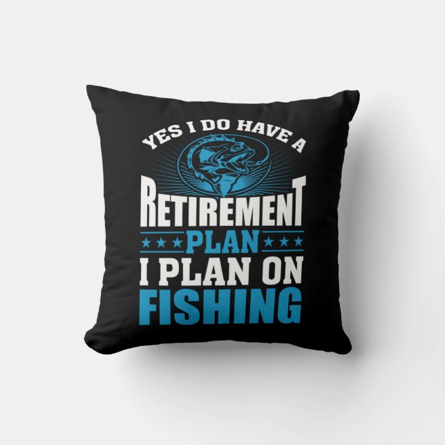 Fisher Art I Plan On Fishing Cushion (Front)