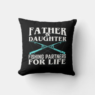 Fisher Father And Daughter Fishing Partner Cushion