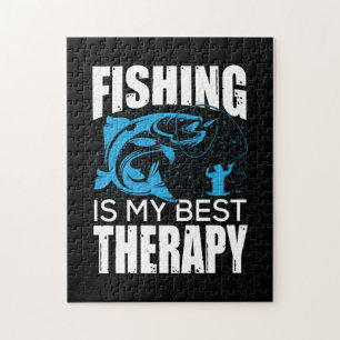 Fisher Fishing Is My Best Therapy Jigsaw Puzzle