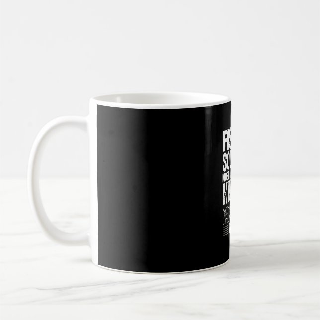 Fisher Fishing Solves Most Of My Problems Coffee Mug (Left)